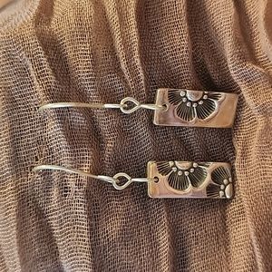 Sterling Silver Flower Earrings